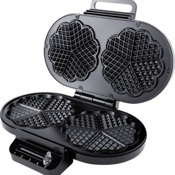 Product image of the product “Steba WE 2 double-Waffeleisen Kontrollleuchte, klappbar, Antihaftbeschichtung black ”