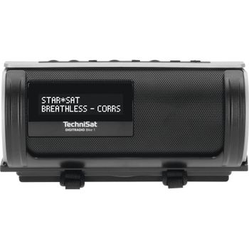 Artikelbild des Artikels “TechniSat DIGITRADIO Bike 1 Taschenradio DAB+, DAB, UKW Bluetooth® wasserdicht, spritzwassergeschützt, wiederaufladbar Schwarz, Silber “