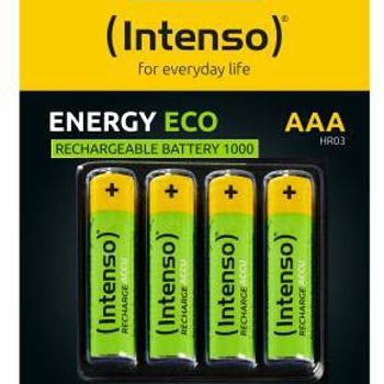 Image du produit “Intenso HR03 NiMH Energy Eco 1000mAh 4er Blister - Micro (AAA) - 1.000 mAh Batterie rechargeable Hybrides nickel-métal (NiMH) ”