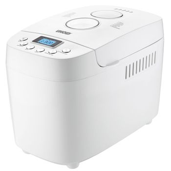 Product image of the product “Unold 68520 Big White Bread Maker for up to 1,500g of bread, featuring 15 programs (including for gluten-free bread), timer function, keep-warm function, and LCD display - white ”