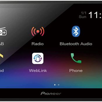 Product image of the product “ Pioneer DMH-A340DAB Mechafree 6.8” Capacitive touchscreen multimedia player, with Smartphone Mirroring. Bluetooth, DAB/ DAB+ Digital Radio, 13-band GEQ ”