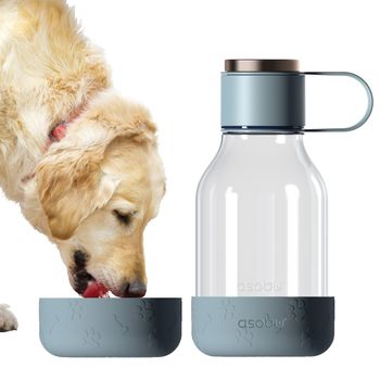 Product image of the product “Asobu - Dog Bowl - Flasche aus Tritan with Hundenapf 1,5 Liter blue ”