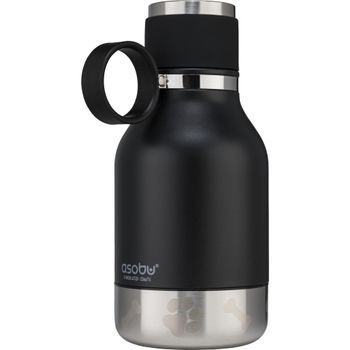 Product image of the product “Asobu - Dog Bowl - Edelstahlflasche with Hundenapf 1 Liter black ”