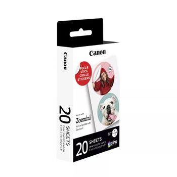 Product image of the product “Canon ZINK™ 1.3” Pre-Cut Circle Sticker Pack, 20 sheets ”