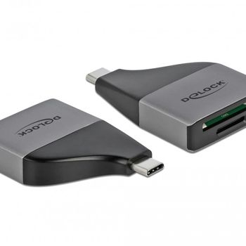 Product image of the product “DeLOCK USB Type-C Card Reader for SD / MMC + Micro SD memory cards – compact design ”