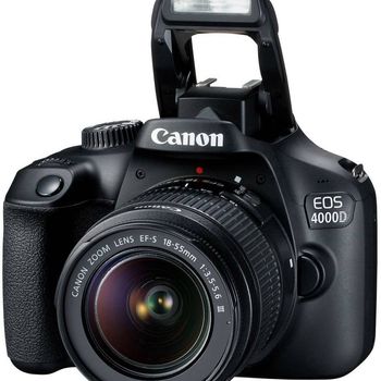 Canon EOS 4000D + EF-S 18-55mm III SLR Camera Kit 18 MP 5184 x 3456 pixels Black 