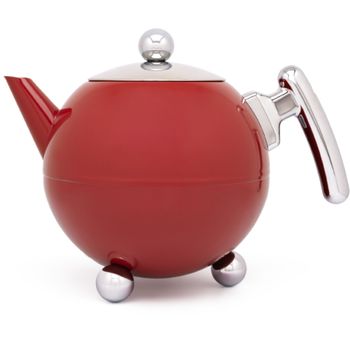 Bredemeijer Duet Bella Ronde Single teapot 1200 ml Red 