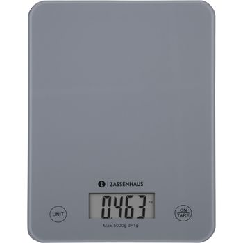 Product image of the product “Zassenhaus Balance Grey Countertop Rectangle Electronic kitchen scale ”