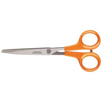 Product image of the product “Fiskars 1000816 stationery/craft scissors Universal Straight cut Orange, Stainless steel ”
