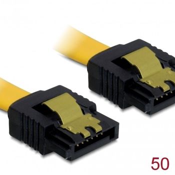 Product image of the product “DeLOCK 0.5m SATA cable Yellow ”