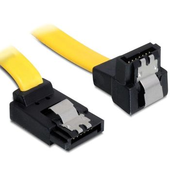 Image du produit “DeLOCK 0.5m SATA M/M câble SATA 0,5 m Jaune ”