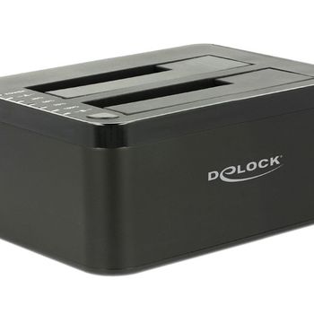 Image du produit “DeLOCK 62661 Station d'accueil de disques de stockage USB 3.2 Gen 1 (3.1 Gen 1) Type-B Noir ”