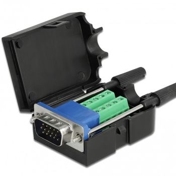 Artikelbild des Artikels “DELOCK VGA15 Stecker zu Terminalblock Adapter mit Gehäuse “