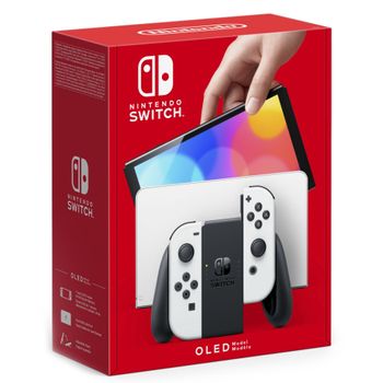 Immagine del prodotto “Nintendo Switch (modello Oled) Bianco, schermo 7 pollici ”