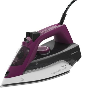 Product image of the product “Grundig SI 6850 iron Steam iron Ceramic soleplate 2600 W Grey, Purple, White ”
