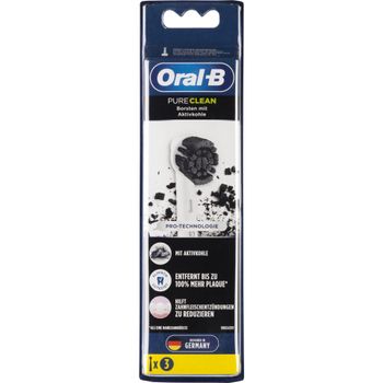 Artikelbild des Artikels “Oral-B Pure Clean Aufsteckbürsten, 3 Stück, Aktivkohle “