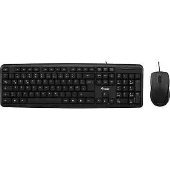 Product image of the product “Equip 245200 keyboard Mouse included Office USB QWERTZ German Black ”