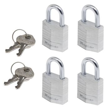 Product image of the product “Master Lock P55992 Vorhängeschloss gleichschließend silver Schlüsselschloss ”
