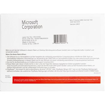 Image du produit “Microsoft Windows 11 Home 1 licence(s) ”