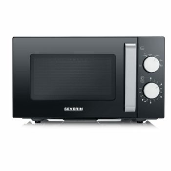 Product image of the product “Severin MW 7761 microwave Black, Stainless steel Solo microwave Countertop 20 L 800 W ”