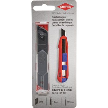 Image du produit “Knipex 90 10 165 E02 90 10 165 E02 remplacement klingen pour 90 10 165 BK (10x) 119mm 10St. ”