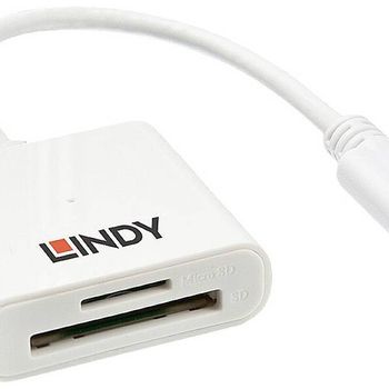 Artikelbild des Artikels “LINDY Externer Speicherkartenleser microSD, SD, USB-A (USB 3.2 Gen 1) Weiß “