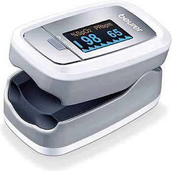 Immagine del prodotto “Beurer PO 35 Pulsoximeter, Messung a partire da Sauerstoffsättigung (SpO₂) e Herzfrequenz (Puls), schmerzfreie Anwendung, leicht ablesbares Farbdisplay, Darstellung der Herzfrequenz ”