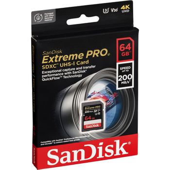 Product image of the product “SanDisk Extreme PRO 64 GB SDXC Class 10 ”