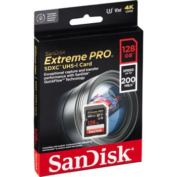 Product image of the product “SanDisk Extreme PRO 128 GB SDXC UHS-I Class 10 ”