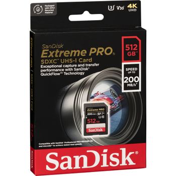 Product image of the product “SanDisk Extreme PRO 512 GB SDXC Class 10 ”