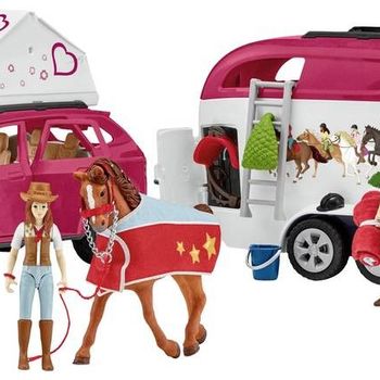 Product image of the product “schleich HORSE CLUB Horse Adventures with Car and Trailer ”