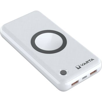 Image du produit “Varta 57909 101 111 banque d'alimentation électrique Lithium Polymère (LiPo) 20000 mAh Recharge sans fil Blanc ”