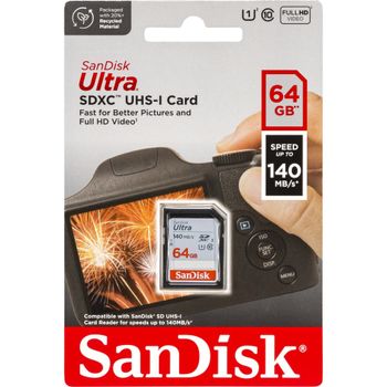 Product image of the product “SanDisk Ultra 64 GB SDXC UHS-I Class 10 ”