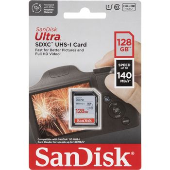 Product image of the product “SanDisk Ultra 128 GB SDXC UHS-I Class 10 ”