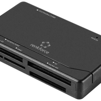 Artikelbild des Artikels “Renkforce RF-PCR-150 Externer Speicherkartenleser USB-A (USB 2.0) Schwarz “