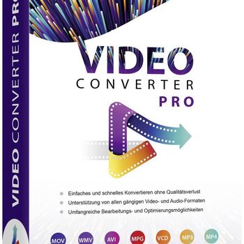 Product image of the product “Markt & Technik Video Converter Pro full version, 3 licenseen Windows Videobearbeitung ”