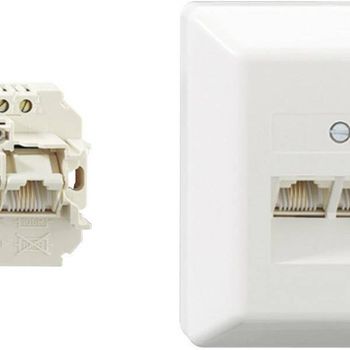 Product image of the product “Rutenbeck 13011140 Telefondose ISDN Aufputz Rein white ”