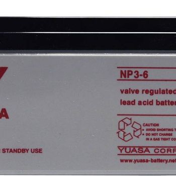 Artikelbild des Artikels “Yuasa NP3-6 NP3-6 Bleiakku 6V 3Ah Blei-Vlies (AGM) (B x H x T) 134 x 64 x 34mm Flachstecker 4.8mm Wartungsfrei “