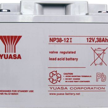 Artikelbild des Artikels “Yuasa NP38-12 NP38-12 Bleiakku 12V 38Ah Blei-Vlies (AGM) (B x H x T) 197 x 170 x 165mm M5-Schraubanschluss Wartungsfrei “