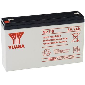 Artikelbild des Artikels “Yuasa NP7-6 NP7-6 Bleiakku 6V 7Ah Blei-Vlies (AGM) (B x H x T) 151 x 97 x 34mm Flachstecker 4.8mm Wartungsfrei “
