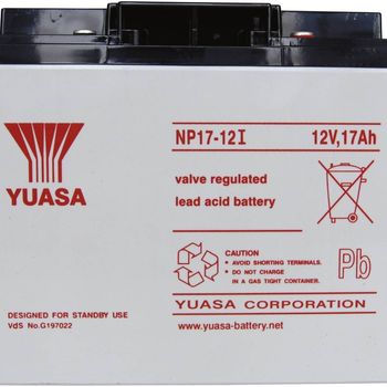 Image du produit “Yuasa NP17-12 NP17-12 Bleibatterie rechargeable 12V 17Ah Blei-Vlies (AGM) (B x H x T) 181 x 167 x 76mm M5-Schraubanschluss Wartungsfrei ”