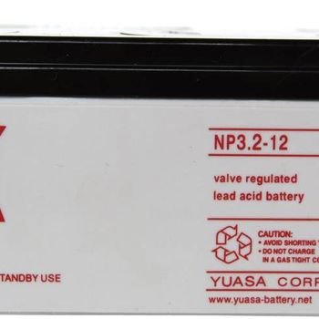 Image du produit “Yuasa NP3.2-12 NP3.2-12 Bleibatterie rechargeable 12V 3.2Ah Blei-Vlies (AGM) (B x H x T) 134 x 64 x 67mm Flachprise mâle 4.8mm Wartungsfrei ”