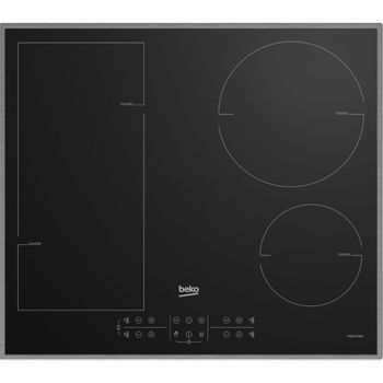 Product image of the product “Beko HII 64200 FMTX hob Black Built-in 58 cm Zone induction hob 4 zone(s) ”