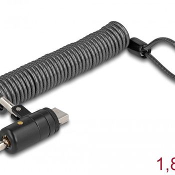 Artikelbild des Artikels “Navilock Sicherungsspiralkabel,USB Typ-A Buchse, Schlüssel “