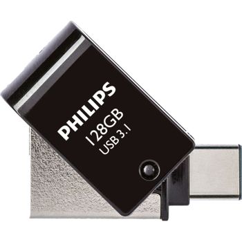 Product image of the product “Philips 2 in 1 OTG         128GB USB 3.1 + USB C Midnight Black ”