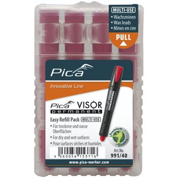 Product image of the product “Pica-Marker Pica VISOR permanent spare minen -Sets, red ”