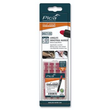 Product image of the product “Pica-Marker Pica VISOR permanent spare minen -Sets, red / SB ”