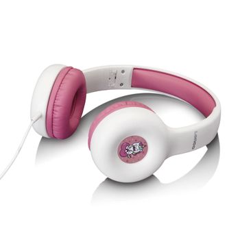Image du produit “Lenco HP-010PK casque Casques Avec fil Arceau Musique Rose, Blanc ”