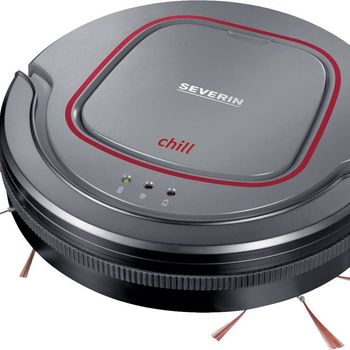 Artikelbild des Artikels “Severin RB 7025 Saugroboter Platin-Grau, Granat Rot, Schwarz inkl. Akku “