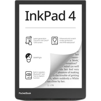 Immagine del prodotto “PocketBook InkPad 4 lettore e-book Touch screen 32 GB Wi-Fi Argento ”